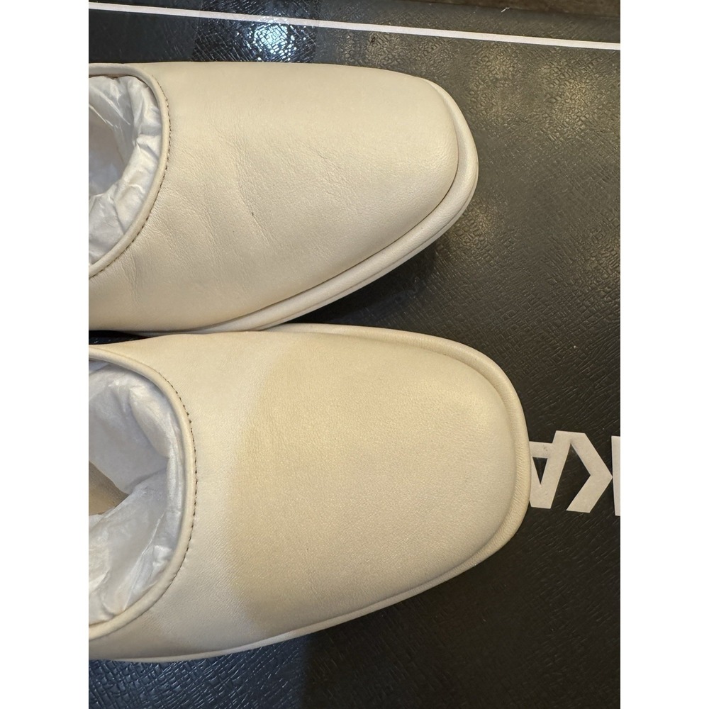 Coach Emilia Mary Jane Ballet Flat Shoes Women Size 8.5 Slip on Chalk Leather - Picture 6 of 12